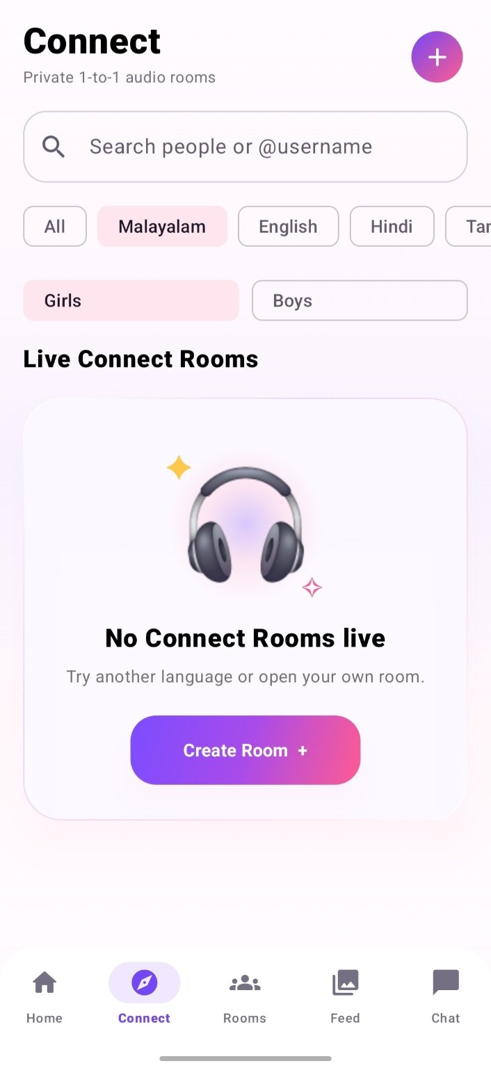 NELOA Connect screen
